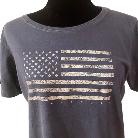 Life Is‎ Good Crusher Tee USA Graphic Short Sleeve Size Medium - Picture 5 of 12
